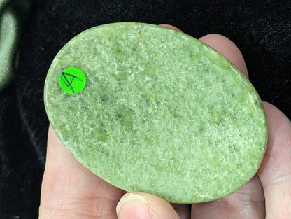 Green Tremolite Worry Stone