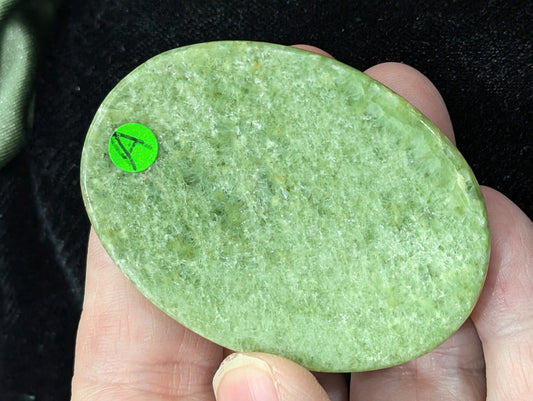Green Tremolite Worry Stone