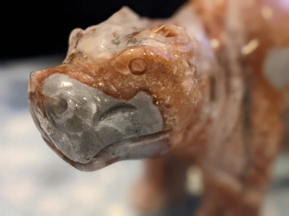 Hand Carved Indonesian Agate Hippo