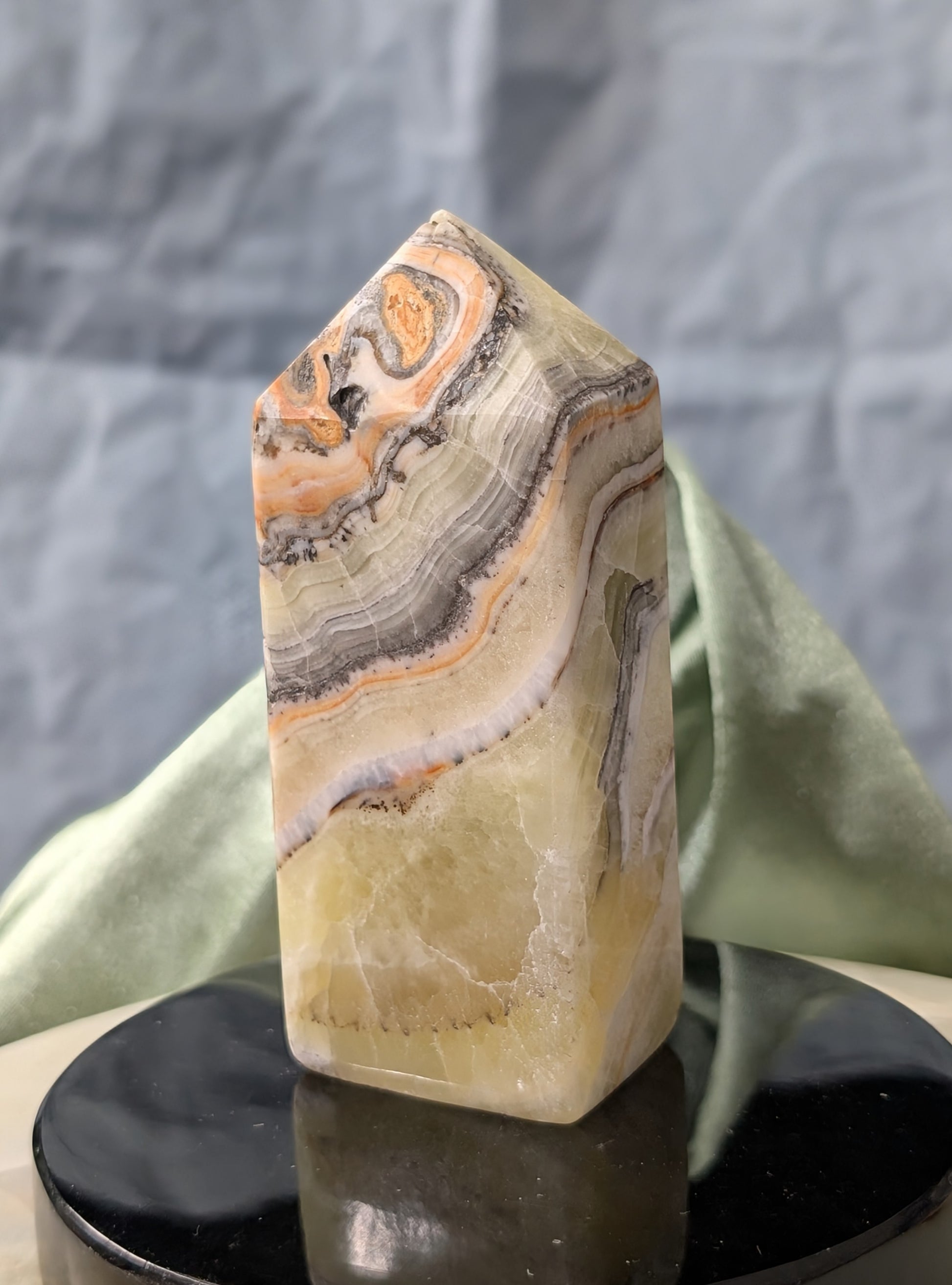 Hand Carved Brucite Tower