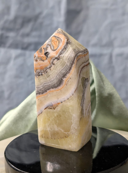 Hand Carved Brucite Tower