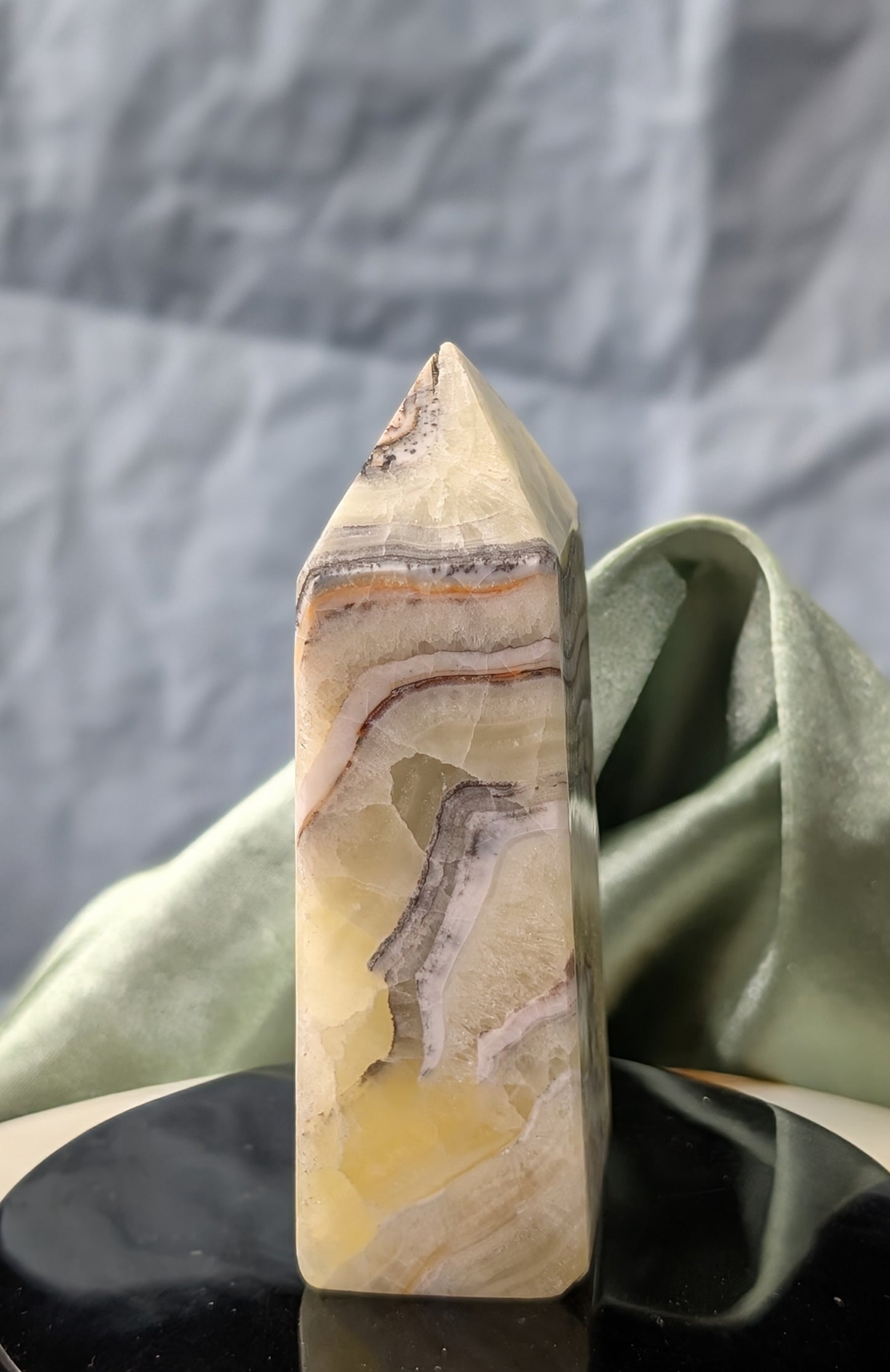 Hand Carved Brucite Tower