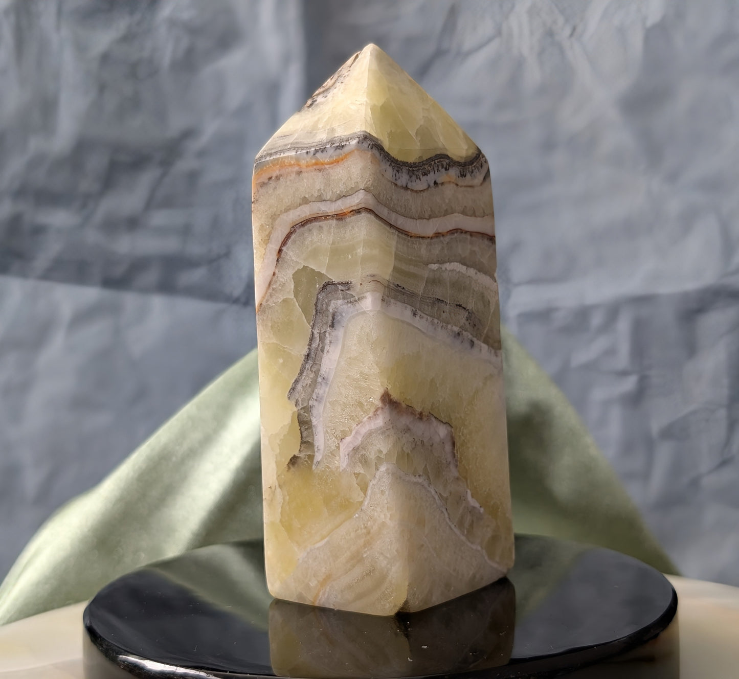Hand Carved Brucite Tower