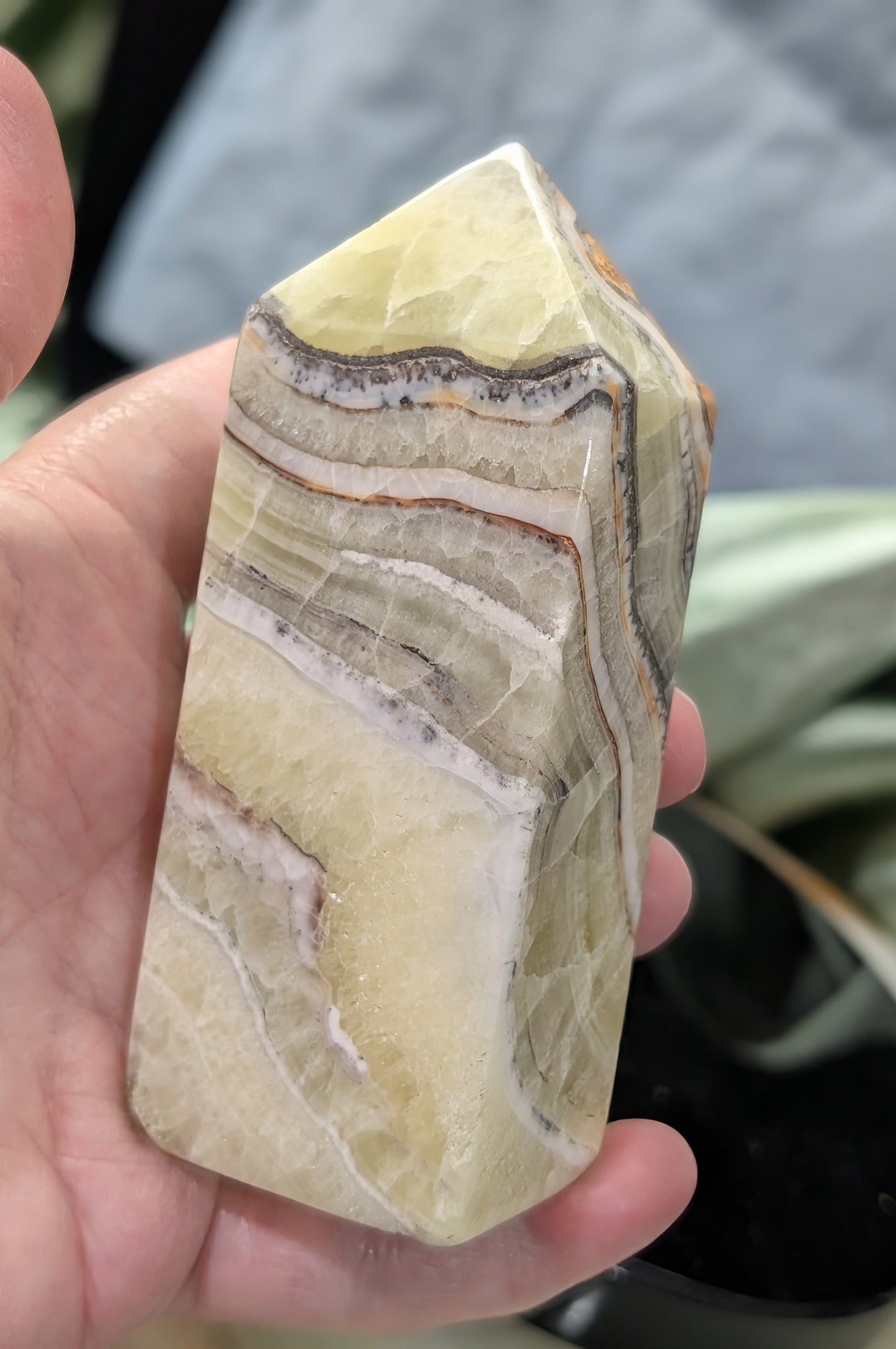 Hand Carved Brucite Tower