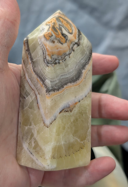 Hand Carved Brucite Tower