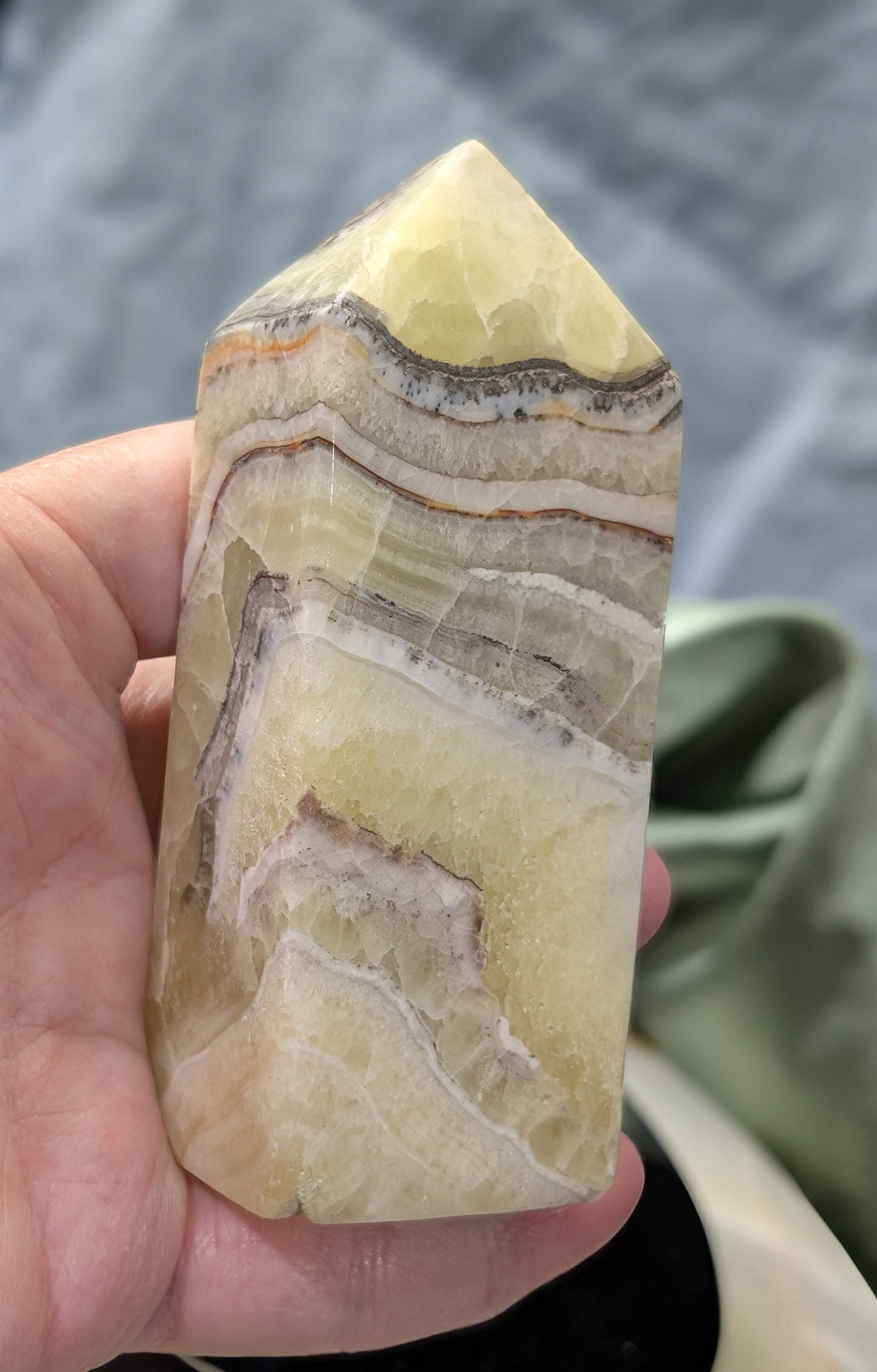 Hand Carved Brucite Tower