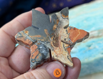Hand Carved Maligano Jasper Snowflake
