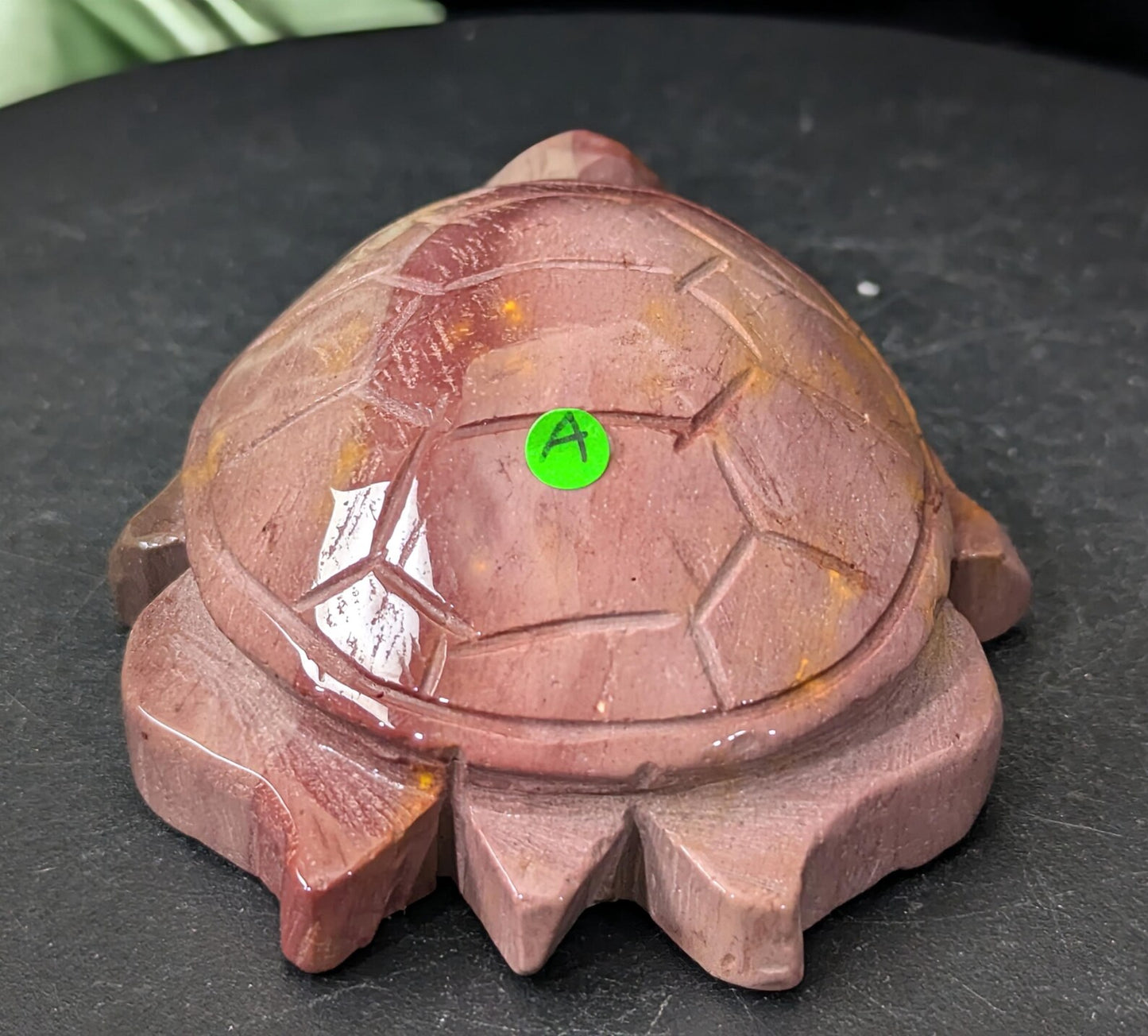 Hand Carved Mookaite Turtle Figurine 2A3