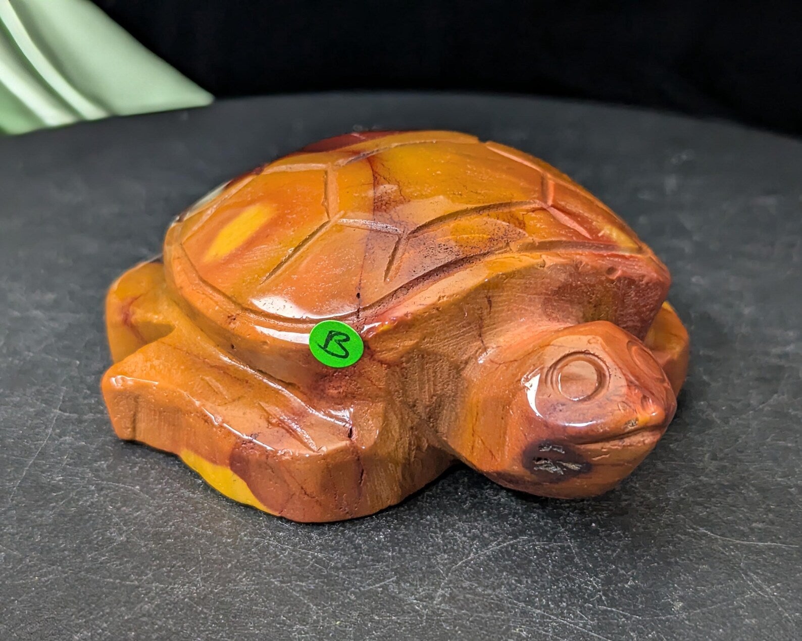 Hand Carved Mookaite Turtle Figurine 2B5