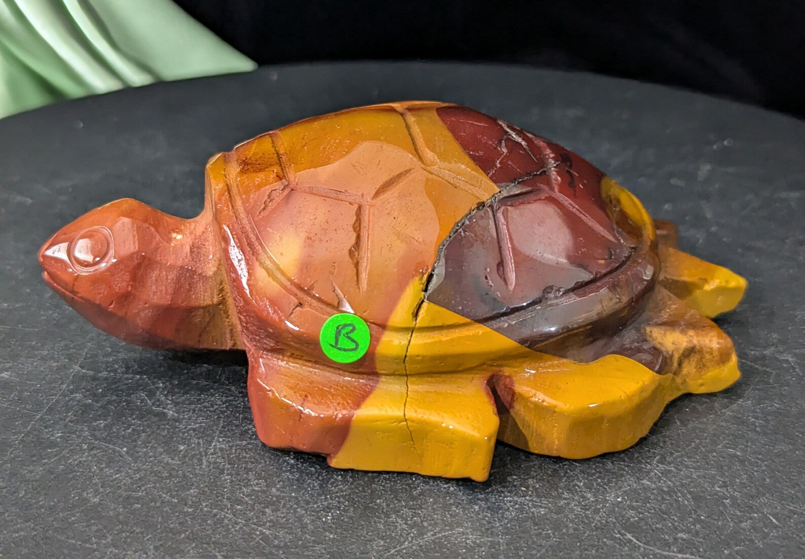Hand Carved Mookaite Turtle Figurine 2B4