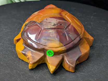 Hand Carved Mookaite Turtle Figurine 2B2
