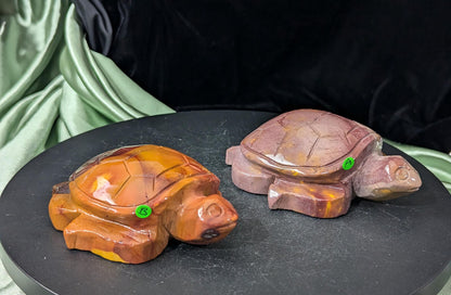Hand Carved Mookaite Turtle Figurines