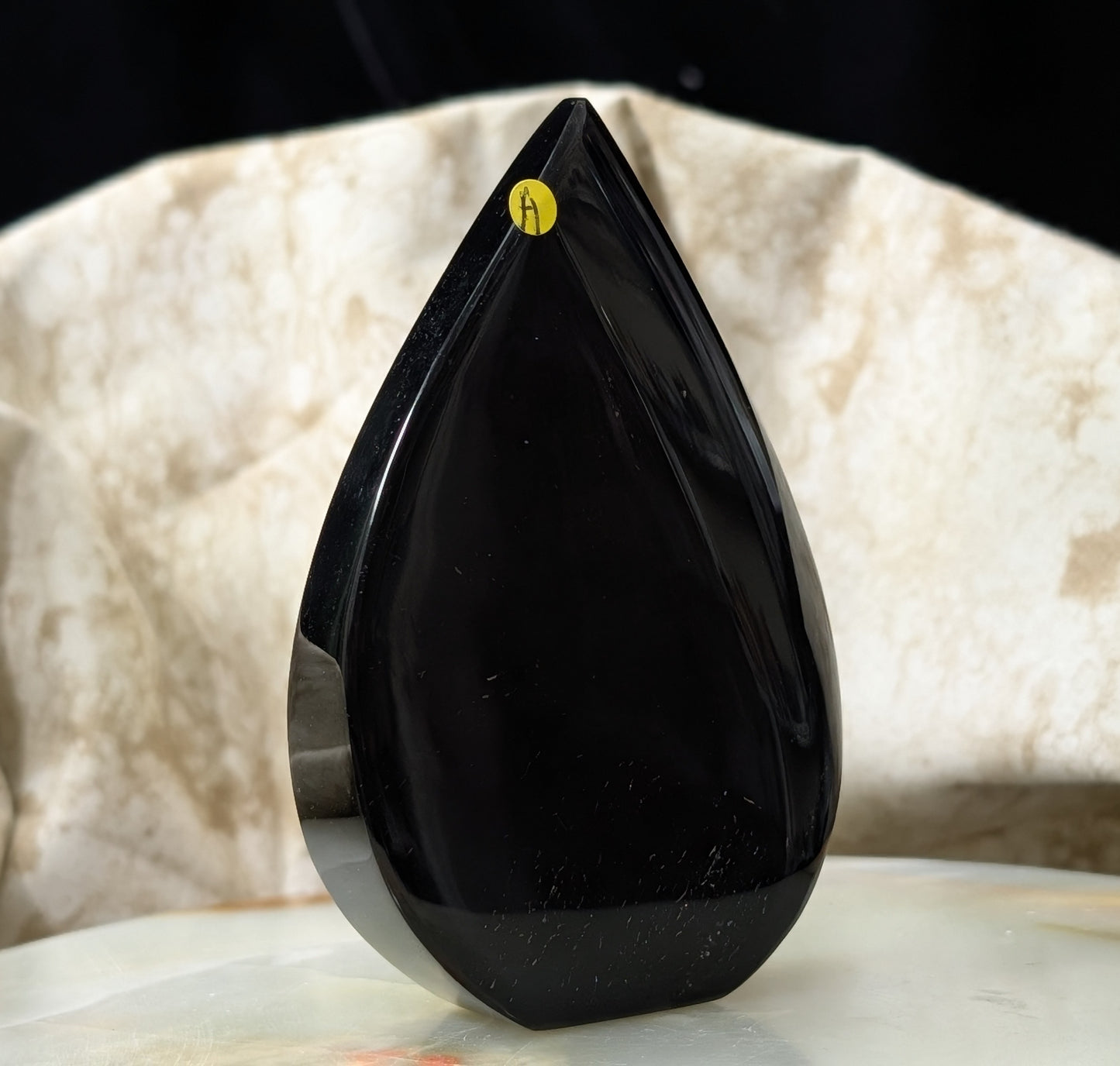 Hand Carved Obsidian Flame