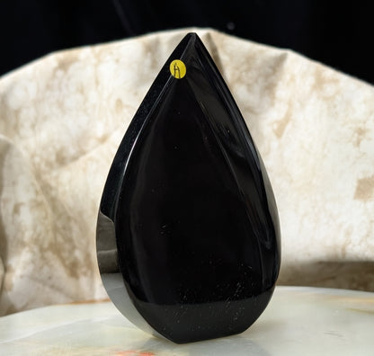 Hand Carved Obsidian Flame