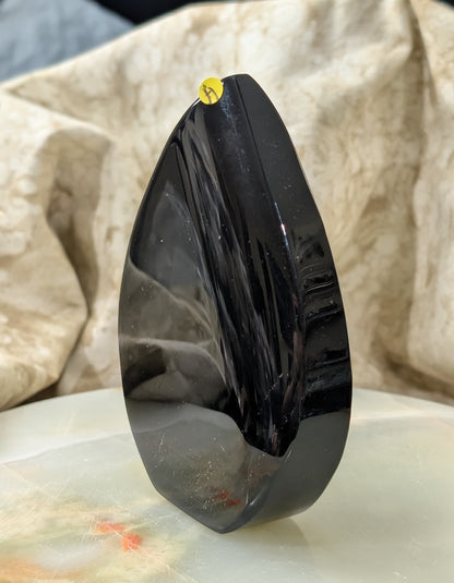 Hand Carved Obsidian Flame