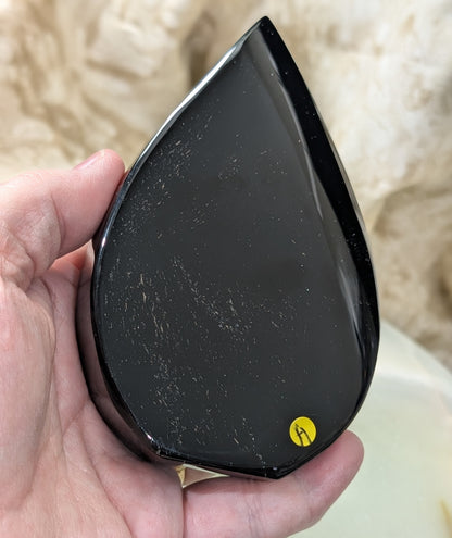 Hand Carved Obsidian Flame