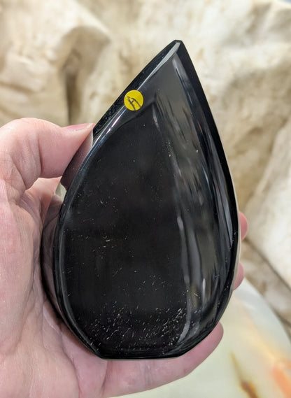 Hand Carved Obsidian Flame