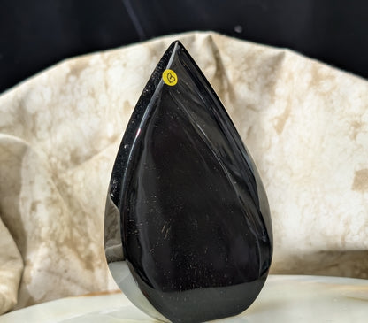 Hand Carved Obsidian Flame