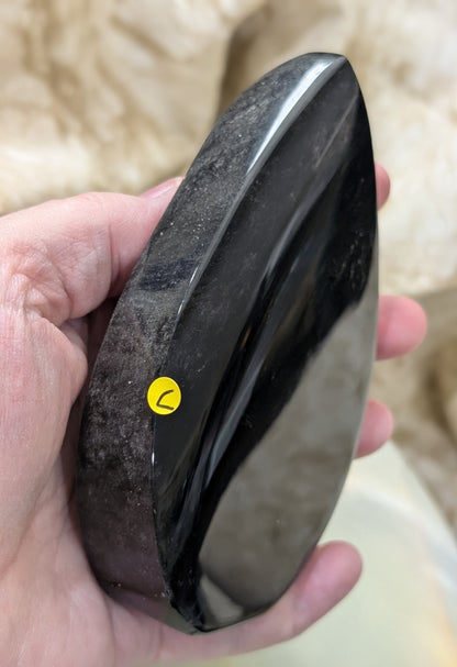 Hand Carved Obsidian Flame