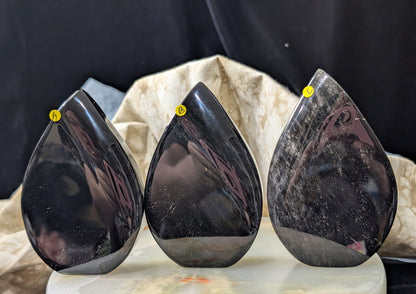 Hand Carved Obsidian Flames