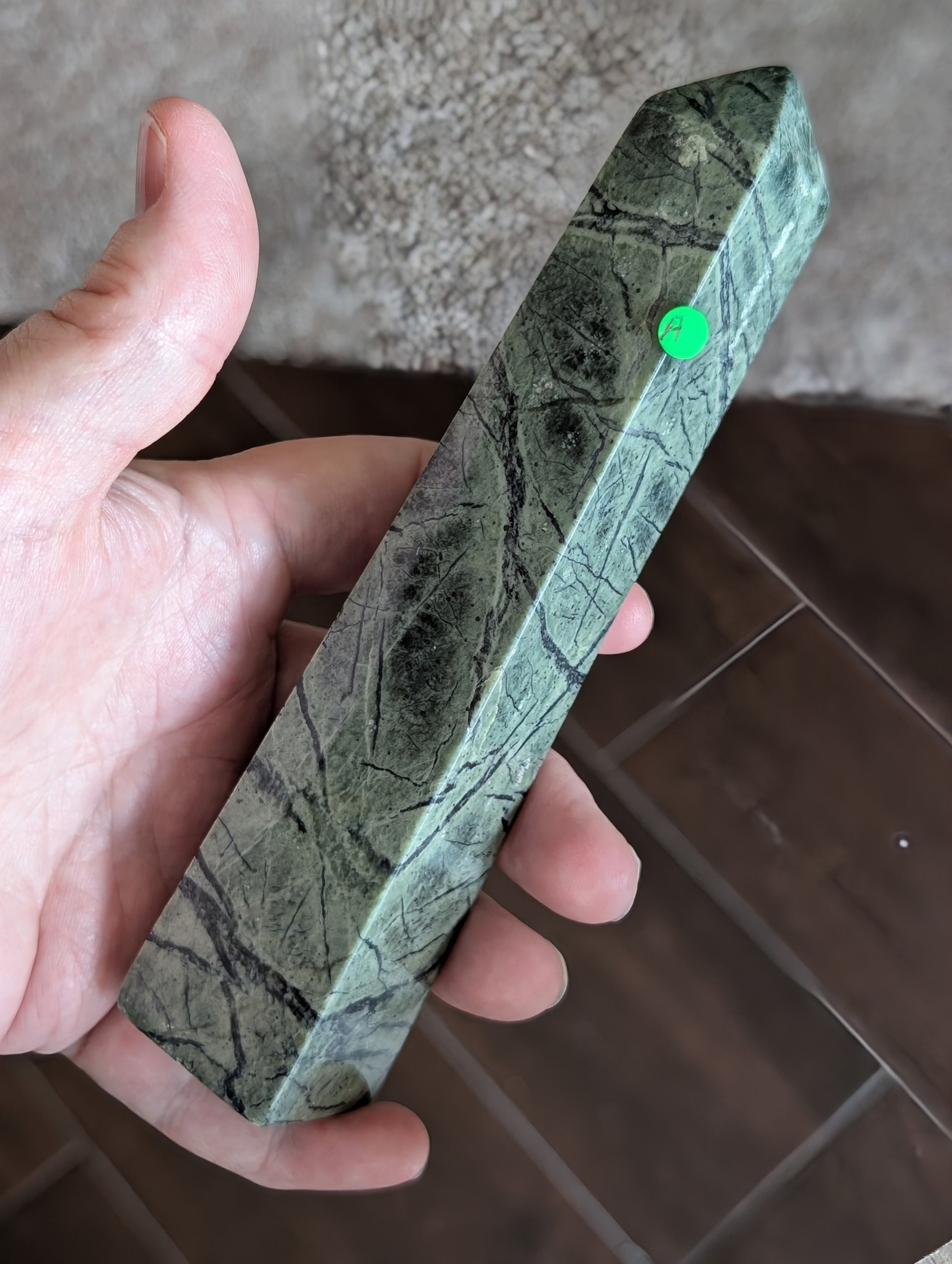 Hand Carved Serpentine Tower 1A4