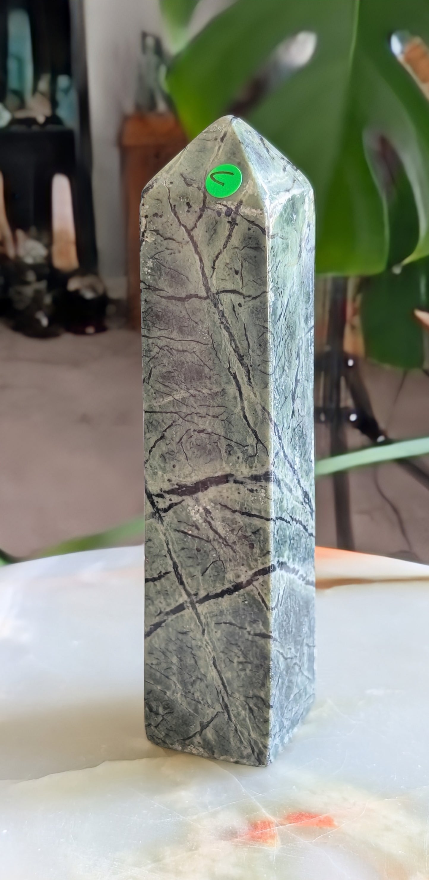 Hand Carved Serpentine Tower 1C1