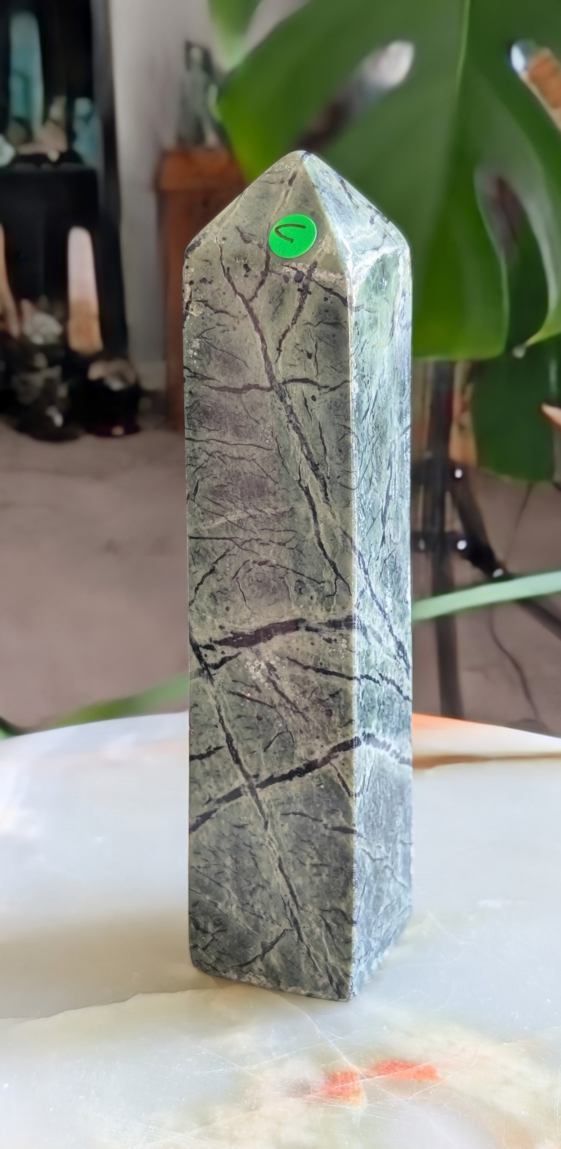 Hand Carved Serpentine Tower 1C1