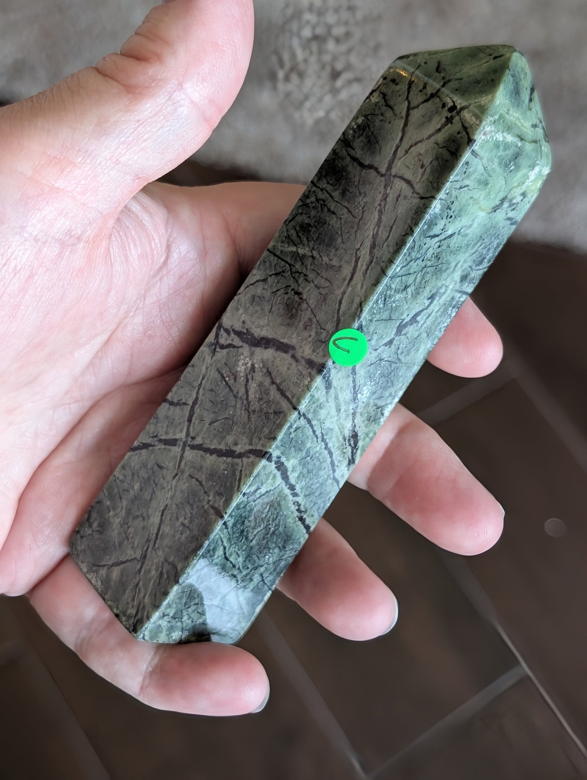 Hand Carved Serpentine Tower 1C3