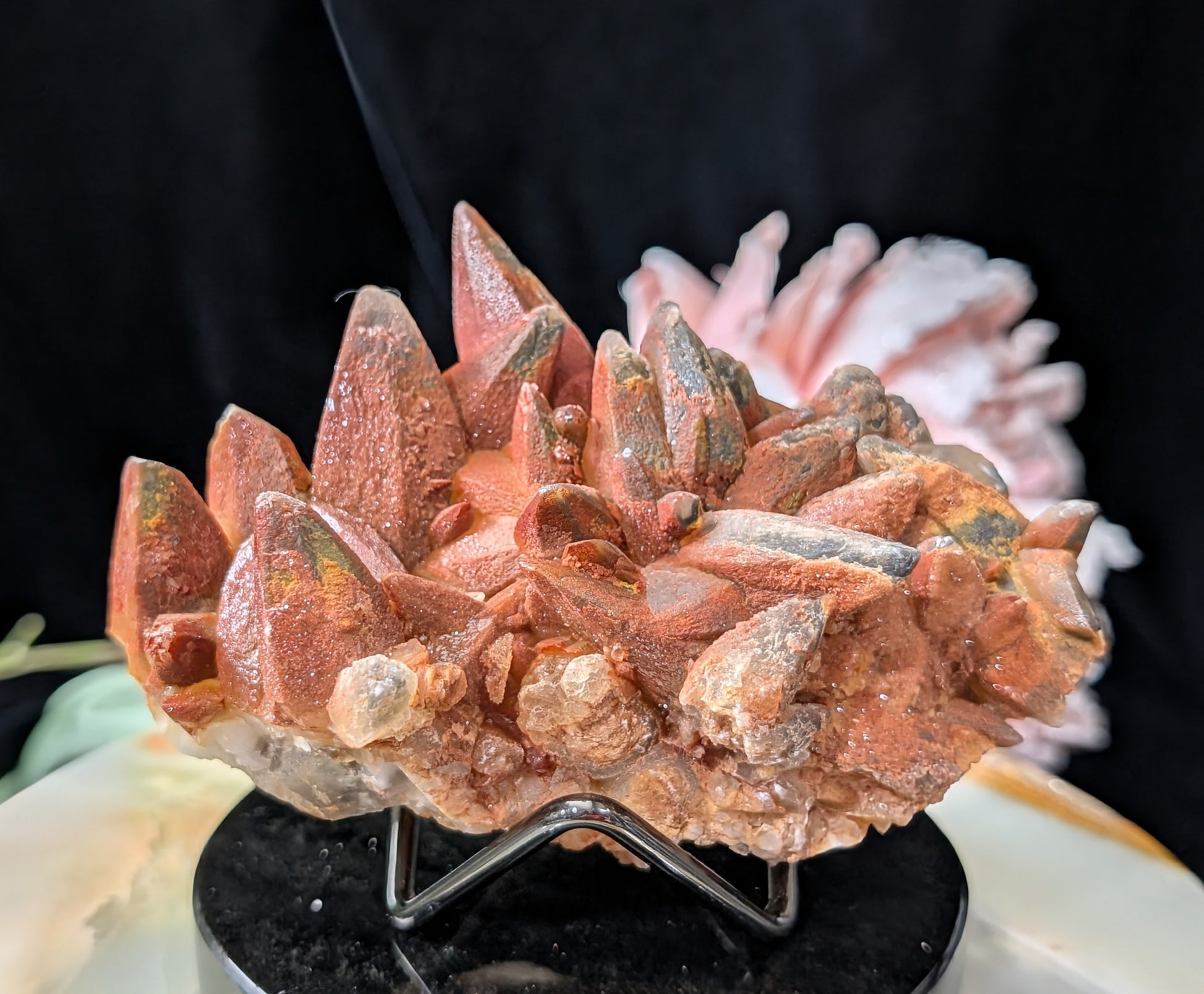 Hematoid Dog Tooth Calcite Specimen