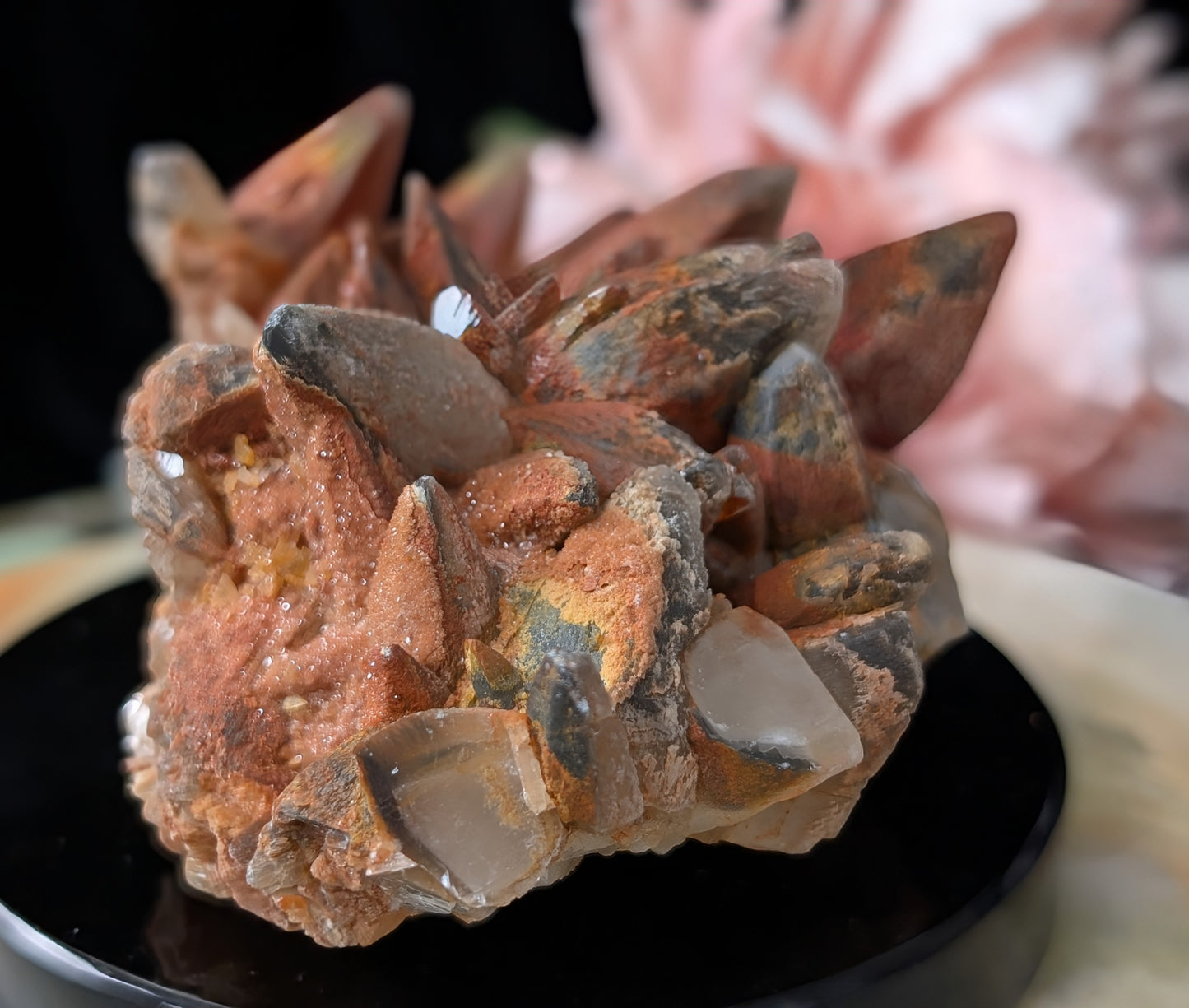 Hematoid Dog Tooth Calcite Specimen