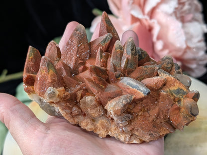 Hematoid Dog Tooth Calcite Specimen