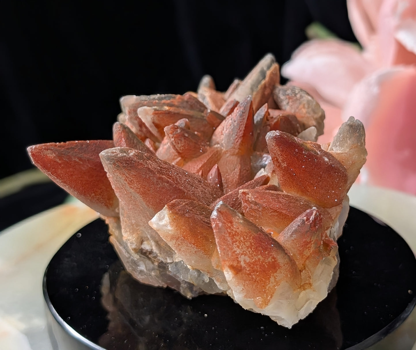 Hematoid Dog Tooth Calcite Specimen
