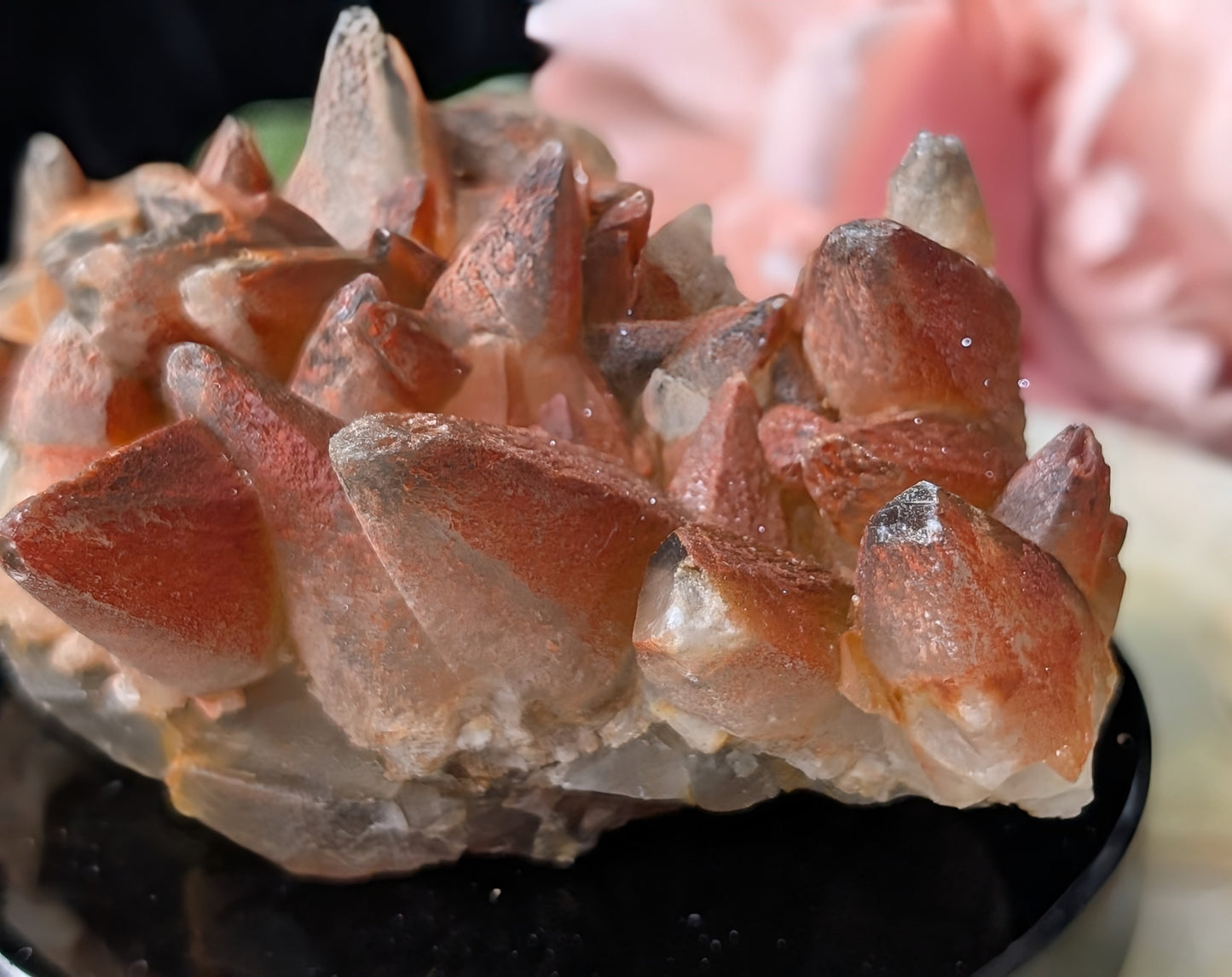 Hematoid Dog Tooth Calcite Specimen