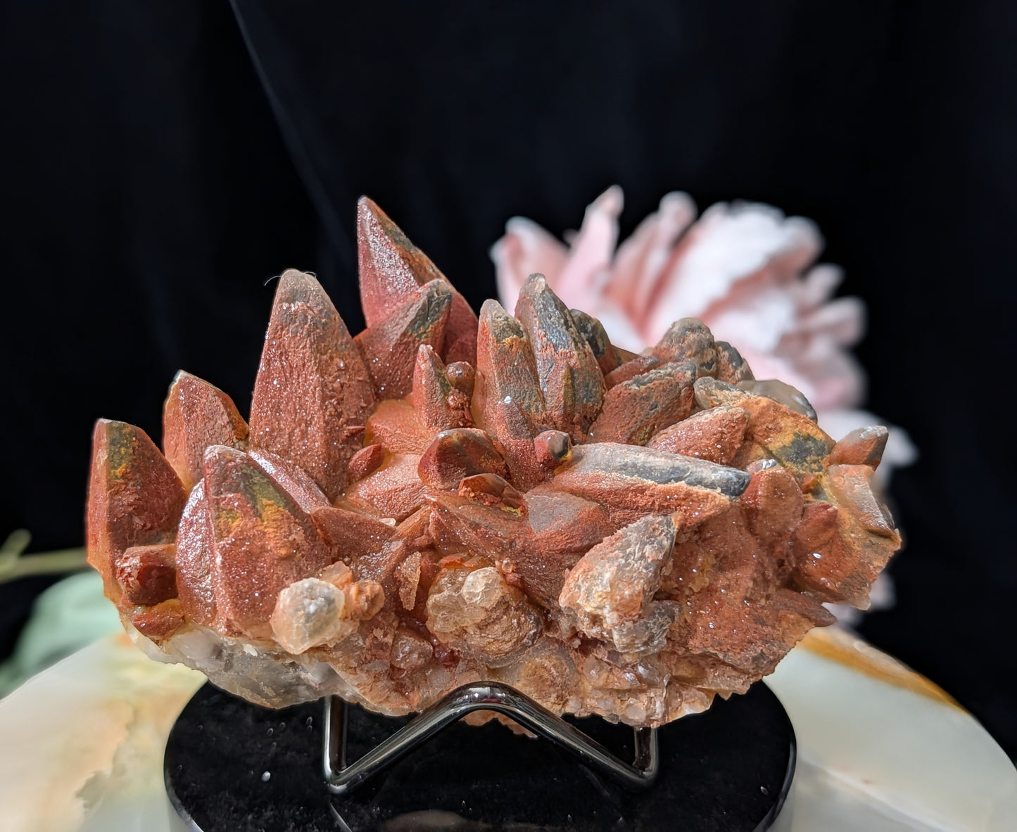 Hematoid Dog Tooth Calcite Specimen
