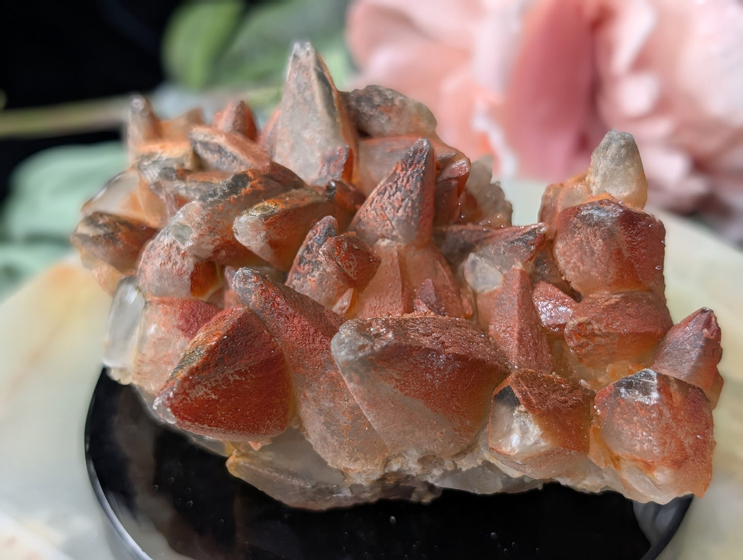 Hematoid Dog Tooth Calcite Specimen