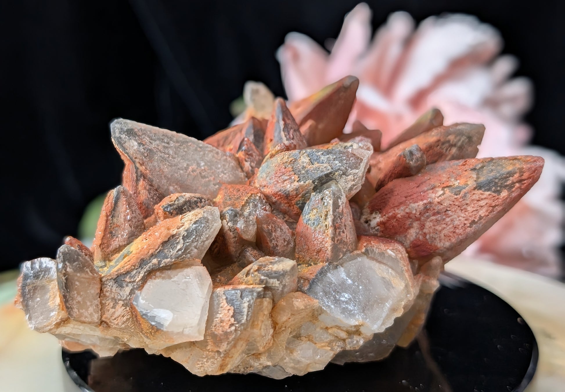 Hematoid Dog Tooth Calcite Specimen
