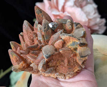 Hematoid Dog Tooth Calcite Specimen