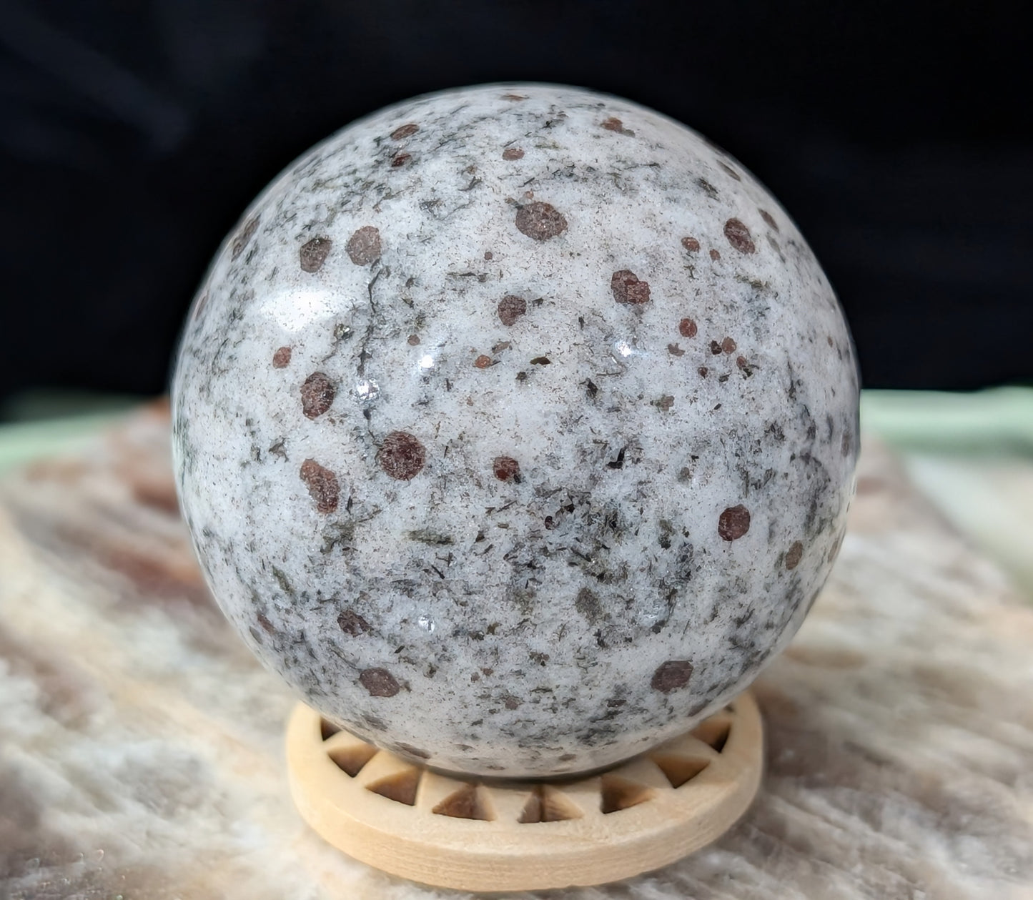 Hessonite Garnet Sphere
