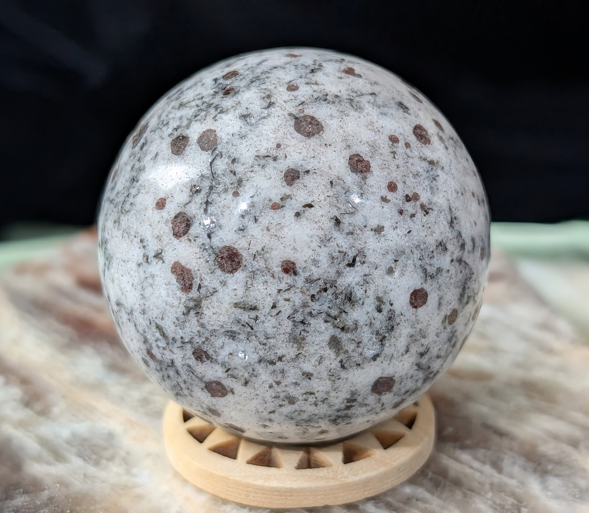 Hessonite Garnet Sphere