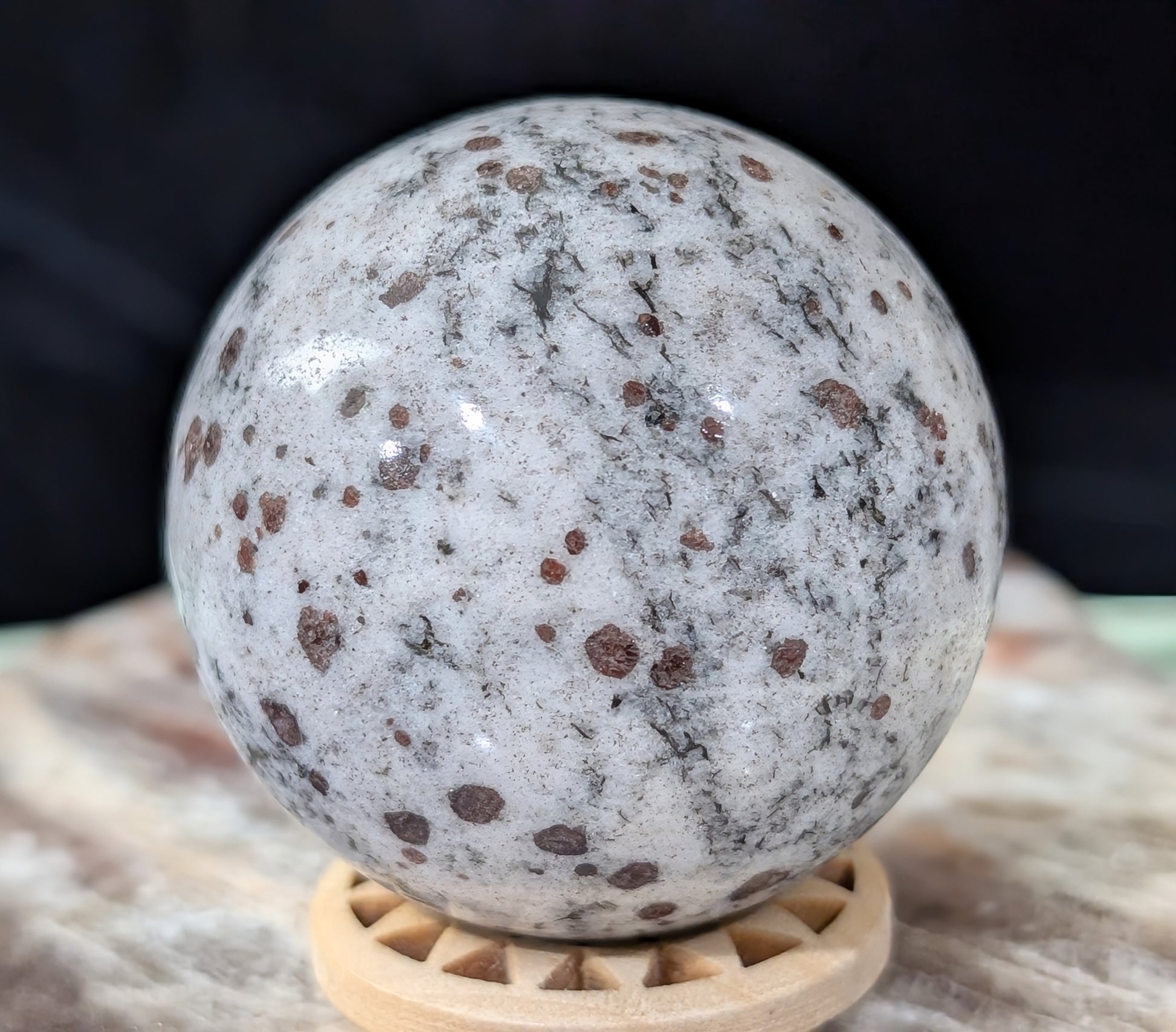 Hessonite Garnet Sphere