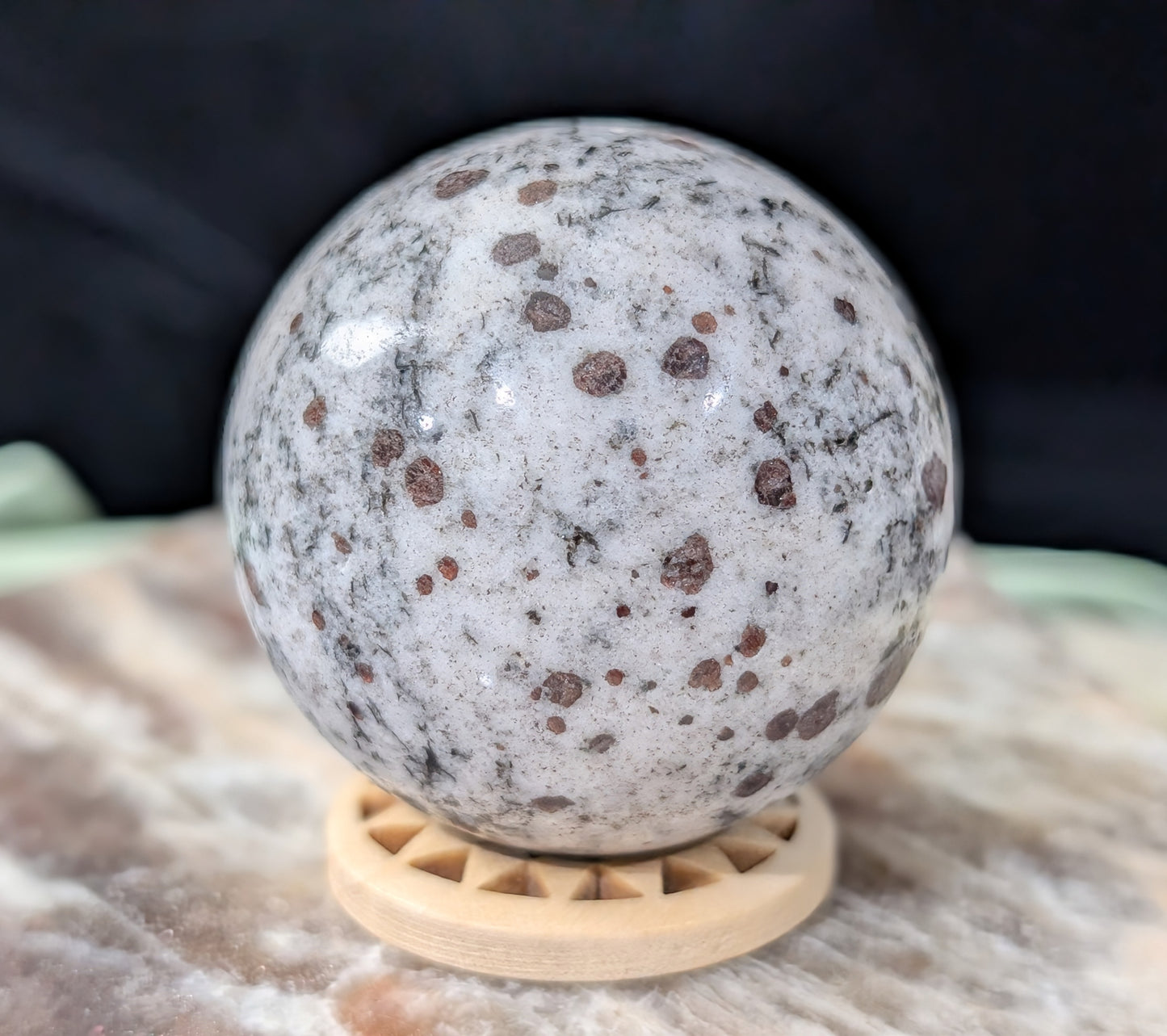 Hessonite Garnet Sphere