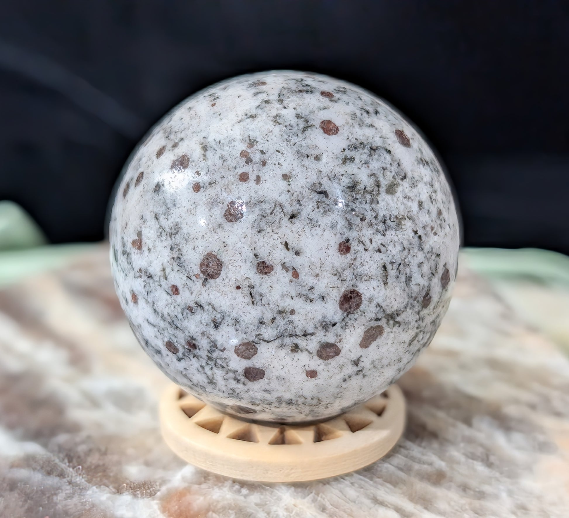 Hessonite Garnet Sphere