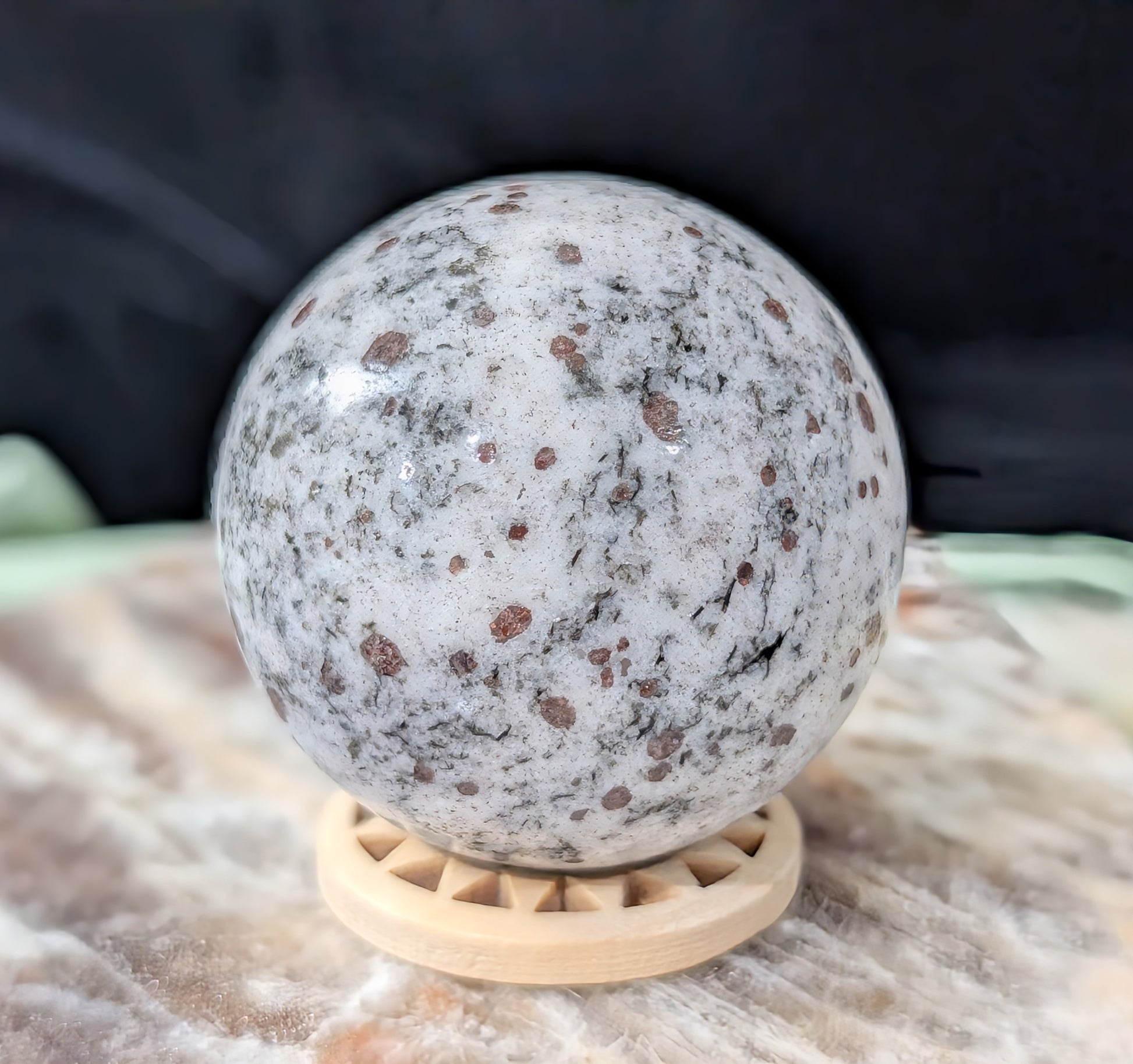 Hessonite Garnet Sphere