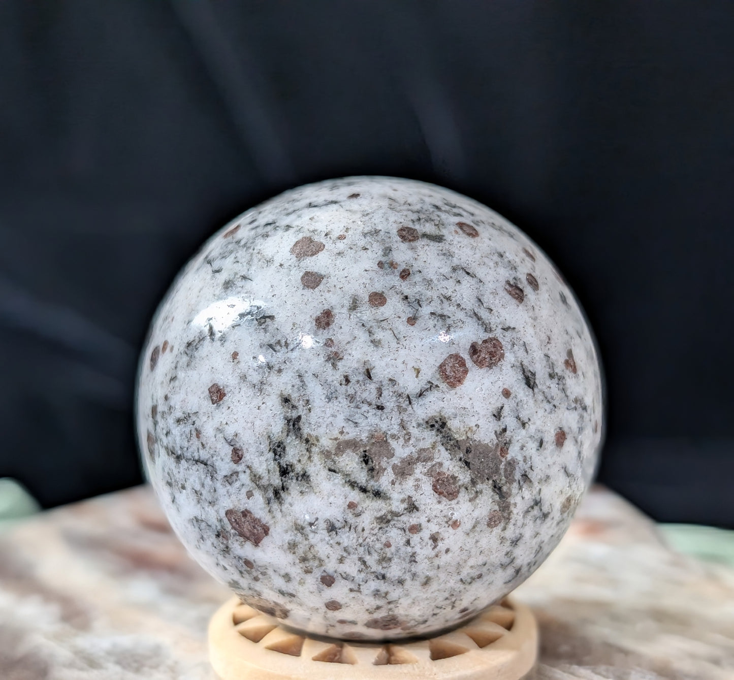 Hessonite Garnet Sphere