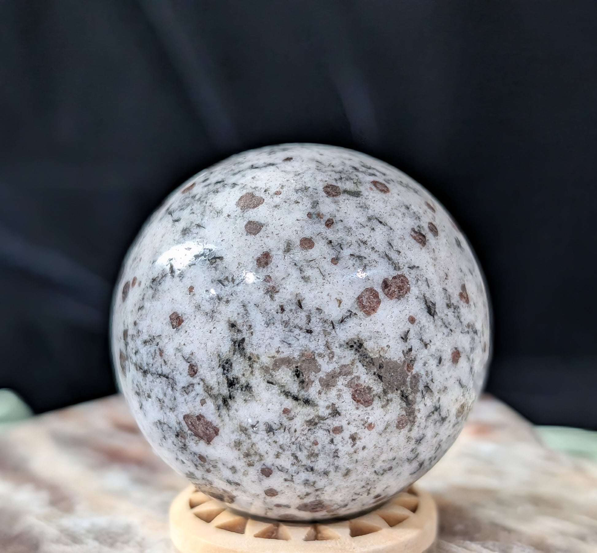 Hessonite Garnet Sphere
