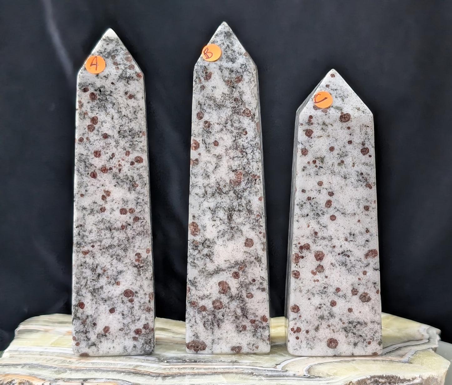 Hessonite Garnet Towers
