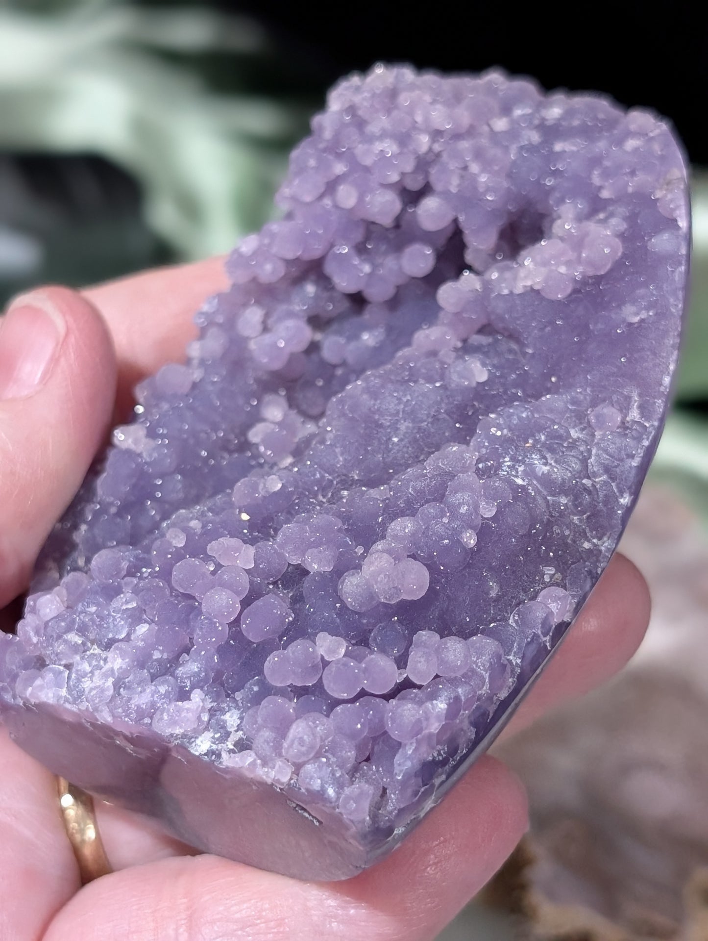 High Quality Grape Agate Specimen Freeform