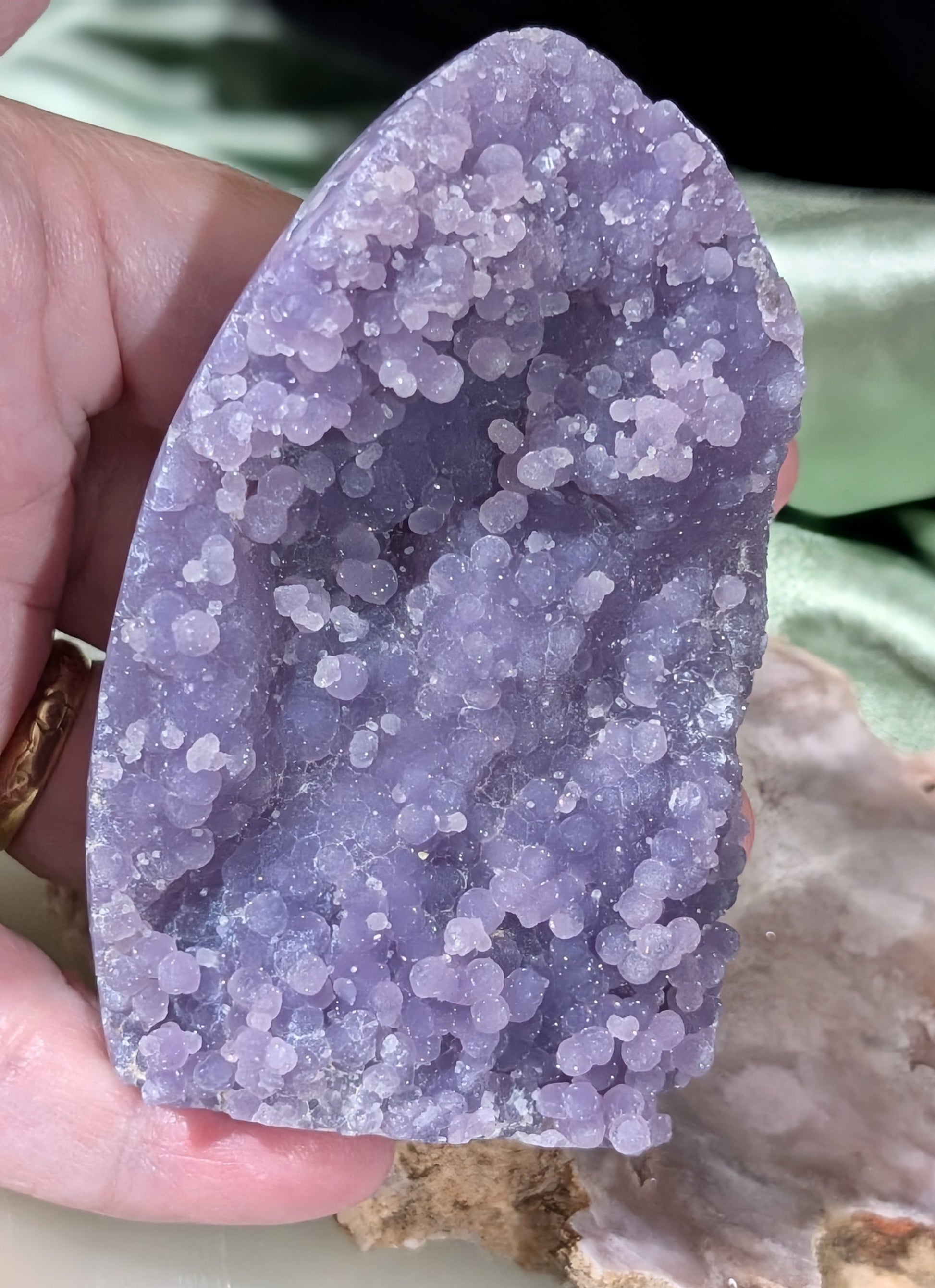 High Quality Grape Agate Specimen Freeform