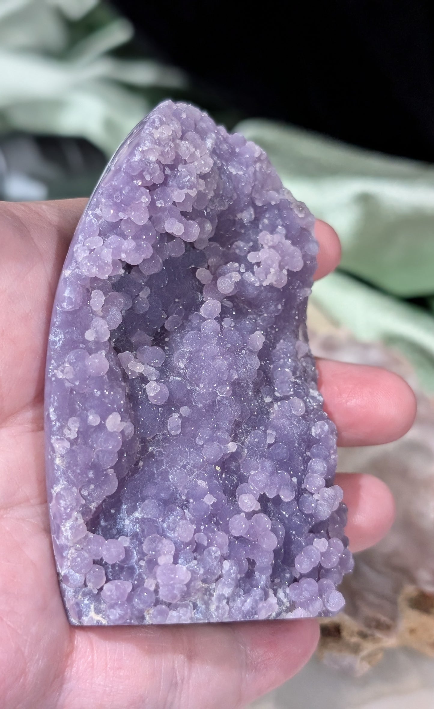 High Quality Grape Agate Specimen Freeform