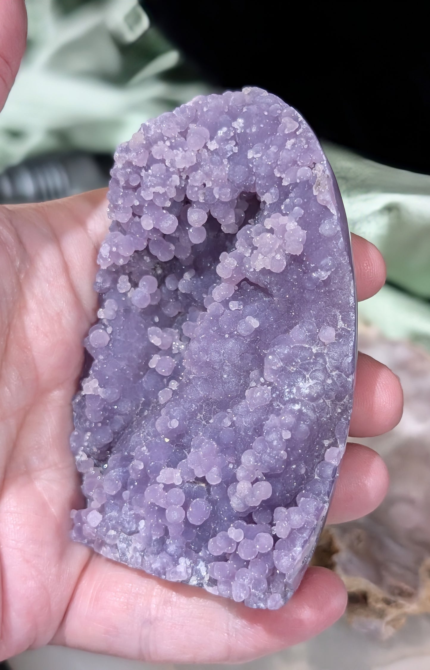 High Quality Grape Agate Specimen Freeform